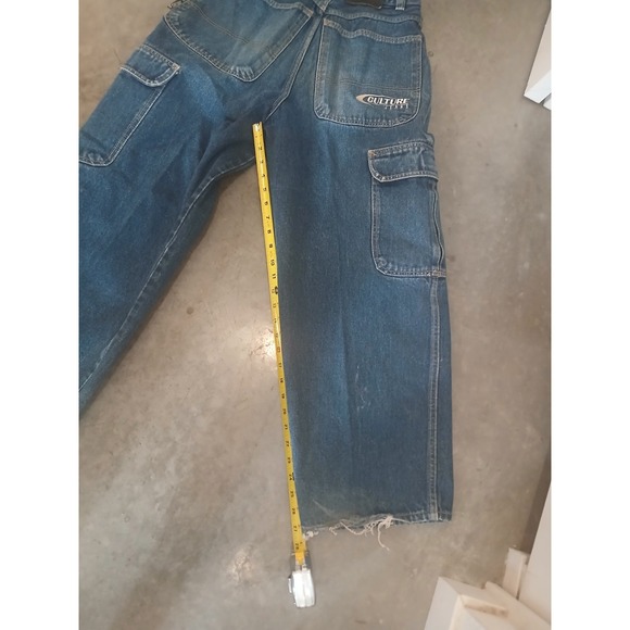 Vintage Y2K Culture Jeans 30x30  Fit 29x28 Baggy Wide Leg Hip Hop Rap - Picture 11 of 13